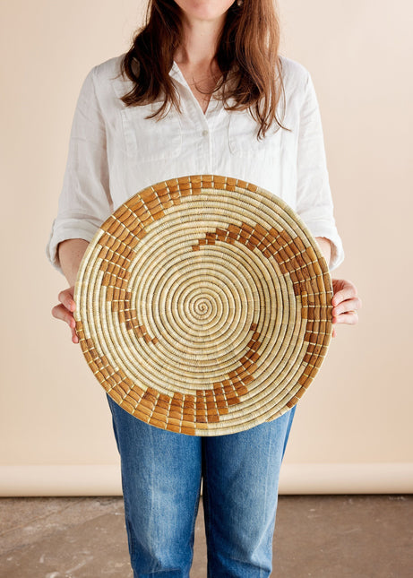 Bahari Banana Bark Wall Basket Wall Basket TriadCommerceInc Medium