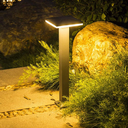 12W LED Square Top Bollard Outdoor Path Light Path Light TriadCommerceInc