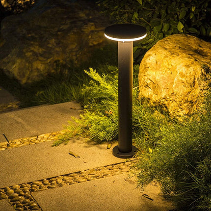 Modern Circle Top Bollard LED Pathway Light Path Light TriadCommerceInc