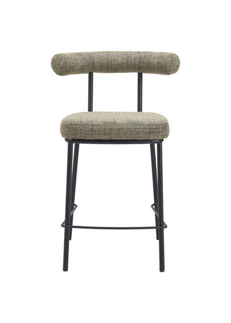 Kede Counter Stool Green Tweed Counter Stools TriadCommerceInc   