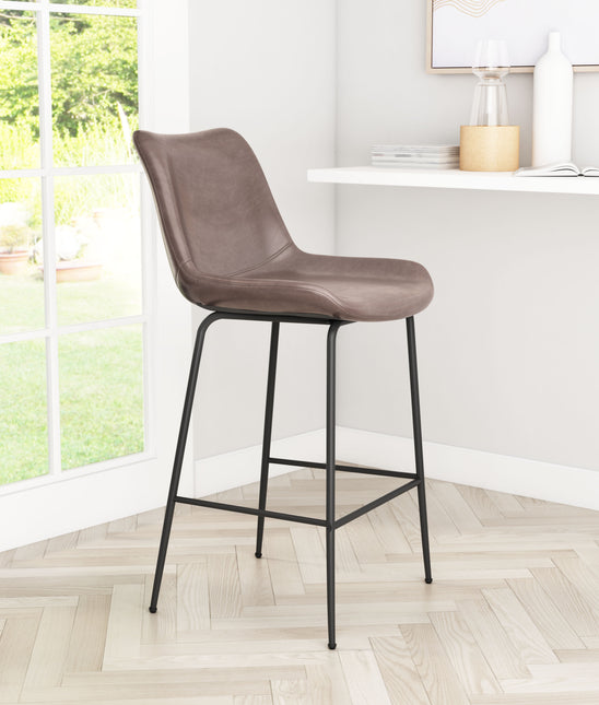 Byron Counter Stool Brown Counter Stools TriadCommerceInc   