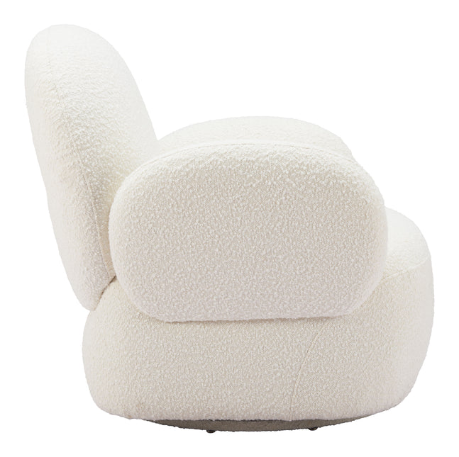 Pilka Swivel Chair White Chairs TriadCommerceInc   