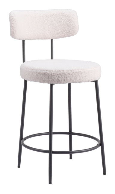 Blanca Counter Stool (Set of 2) Ivory Counter Stools TriadCommerceInc Default Title  