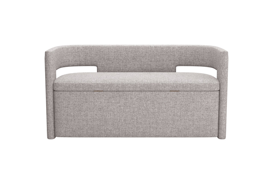 Papua Storage Bench Gray Benches TriadCommerceInc   