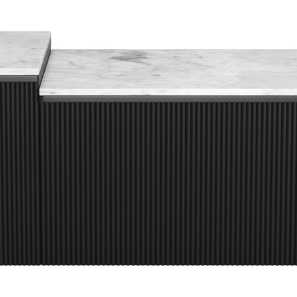 Ormara Coffee Table Set (2-Piece) White & Black Coffee Tables TriadCommerceInc   