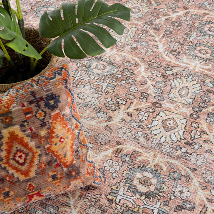 Flat Pile Urpi Red Washable Rug - Clearance Rugs TriadCommerceInc