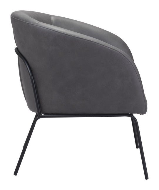 Quinten Accent Chair Vintage Gray Chairs TriadCommerceInc