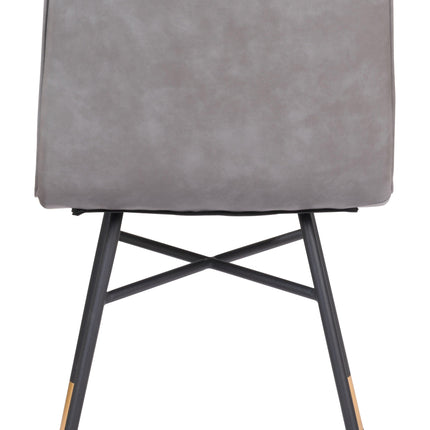 Var Dining Chair (Set of 2) Gray Chairs TriadCommerceInc   