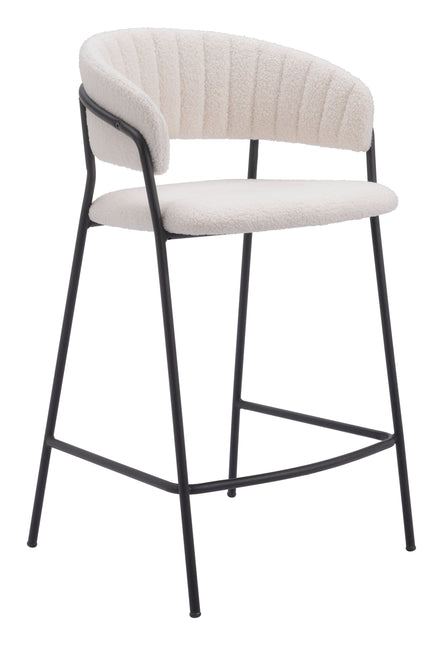 Josephine Counter Stool (Set of 2) Cream Counter Stools TriadCommerceInc Default Title  