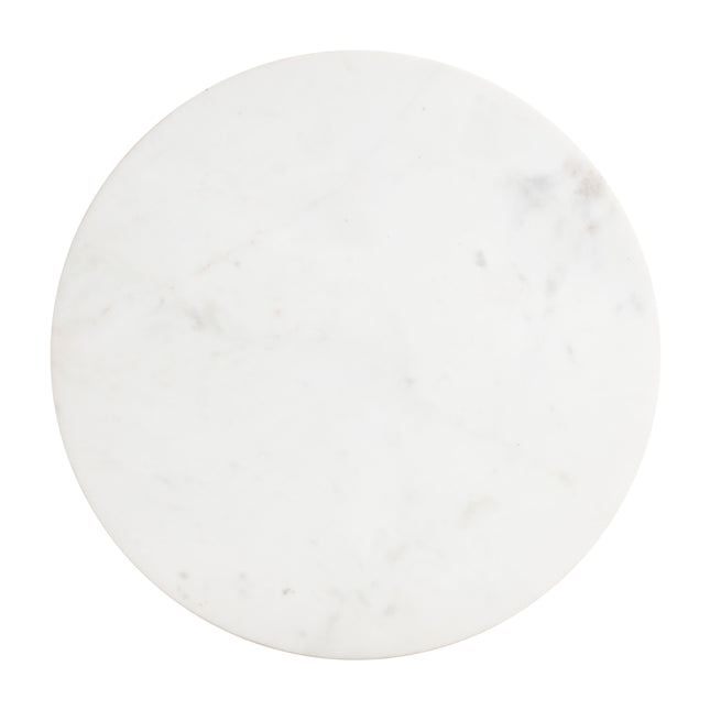 Mazara Side Table White & Natural Side Tables TriadCommerceInc   