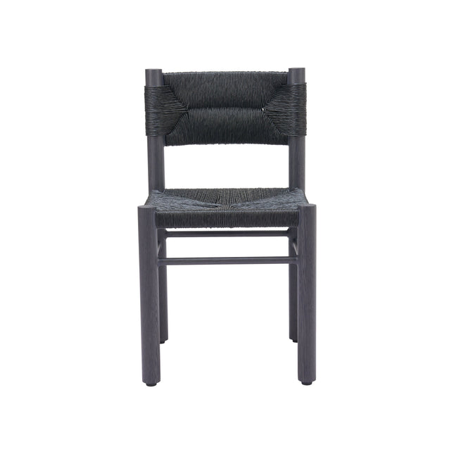 Iska Dining Chair (Set of 2) Black Seating TriadCommerceInc   