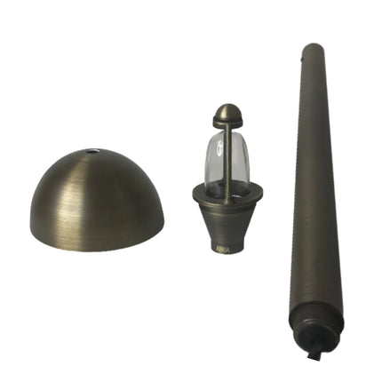 Brass LED Mini Globe Outdoor Pathway Light Path Light TriadCommerceInc