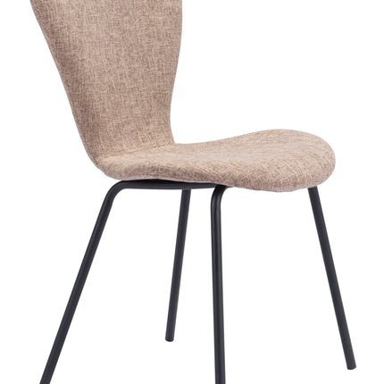 Tollo Dining Chair (Set of 2) Brown Chairs TriadCommerceInc   