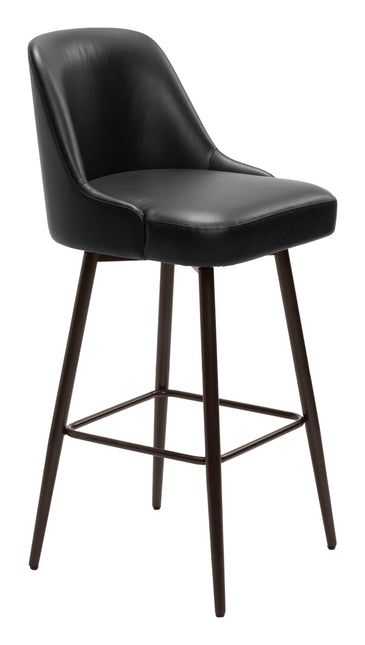 Keppel Swivel Barstool Black & Bronze Barstools TriadCommerceInc Default Title  