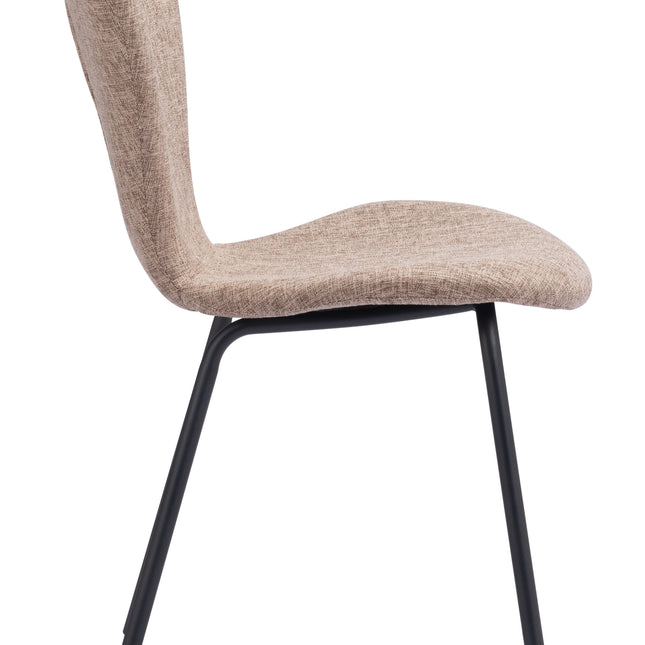 Tollo Dining Chair (Set of 2) Brown Chairs TriadCommerceInc   