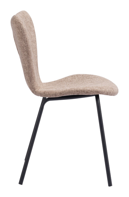 Tollo Dining Chair (Set of 2) Brown Chairs TriadCommerceInc   