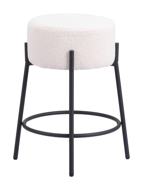 Blanche Counter Stool (Set of 2) Ivory Counter Stools TriadCommerceInc   