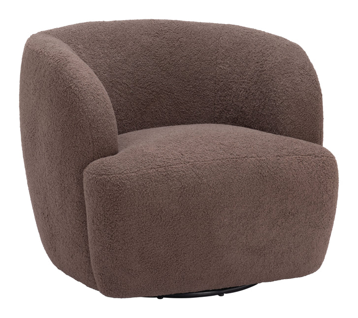 Govan Swivel Chair Brown Chairs TriadCommerceInc Default Title  