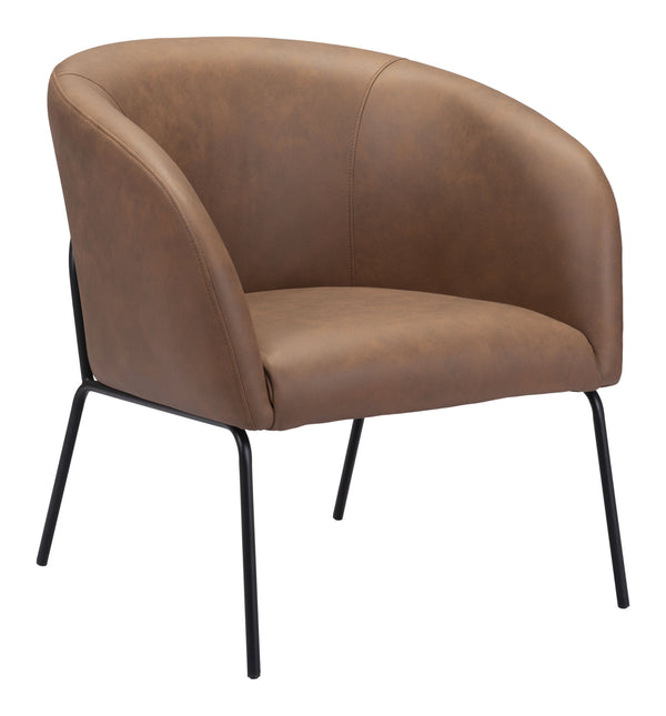 Quinten Accent Chair Vintage Brown Chairs TriadCommerceInc Default Title