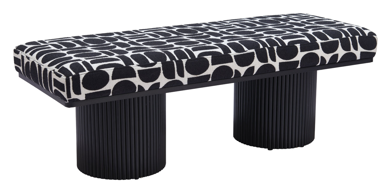 Botoia Bench Black & White Benches TriadCommerceInc Default Title  