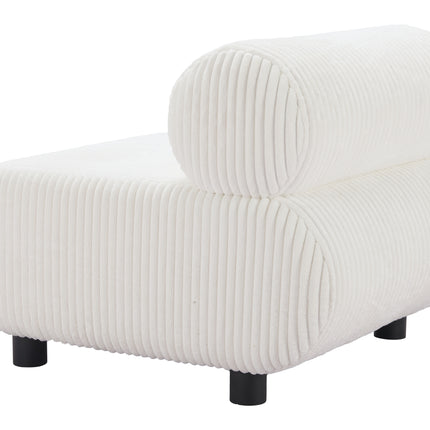 Rahat Accent Chair White Chairs TriadCommerceInc   