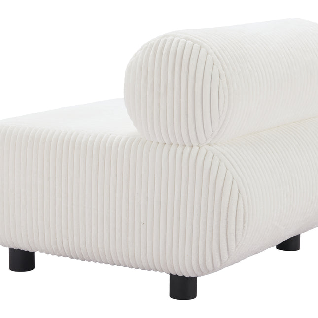 Rahat Accent Chair White Chairs TriadCommerceInc   