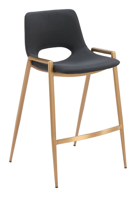 Desi Counter Stool (Set of 2) Black & Gold Counter Stools TriadCommerceInc Default Title  