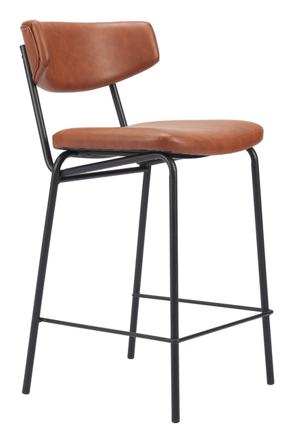 Charon Counter Stool (Set of 2) Vintage Brown Counter Stools TriadCommerceInc Default Title  