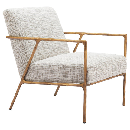 Norrebro Accent Chair Beige Frost Chairs TriadCommerceInc   