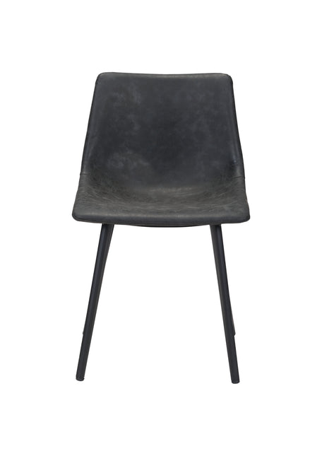 Daniel Dining Chair (Set of 2) Vintage Black Chairs TriadCommerceInc   