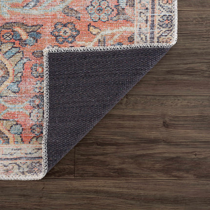 Urpi Rose & Blue Washable Area Rug - Clearance Rugs TriadCommerceInc