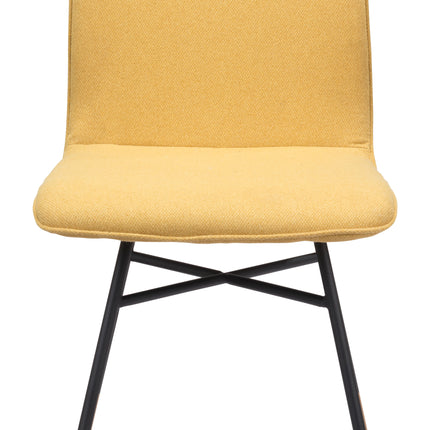 Var Dining Chair (Set of 2) Yellow Chairs TriadCommerceInc   