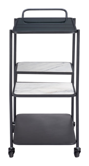 Constanza Bar Cart Black Storage TriadCommerceInc   