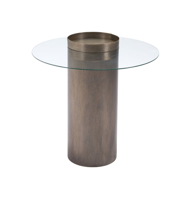 Emi End Table Antique Bronze Side Tables TriadCommerceInc   