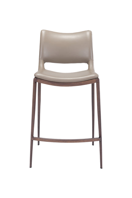 Ace Counter Stool (Set of 2) Brown & Walnut Counter Stools TriadCommerceInc   