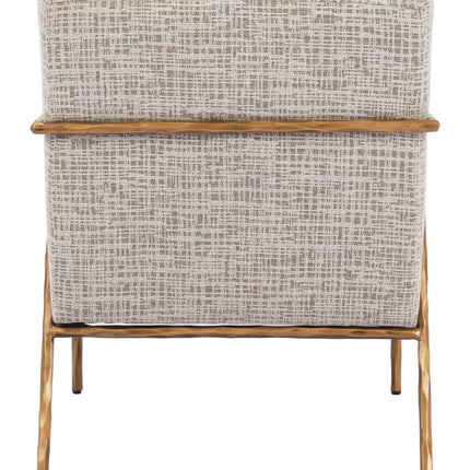 Norrebro Accent Chair Beige Frost Chairs TriadCommerceInc   