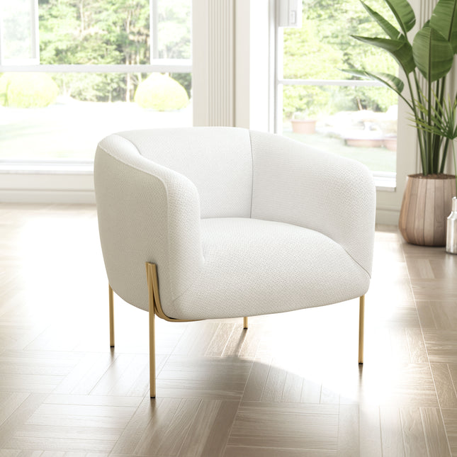 Micaela Armchair Ivory Seating TriadCommerceInc   