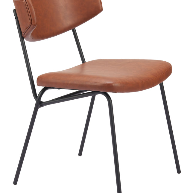 Charon Dining Chair (Set of 2) Vintage Brown Chairs TriadCommerceInc Default Title  