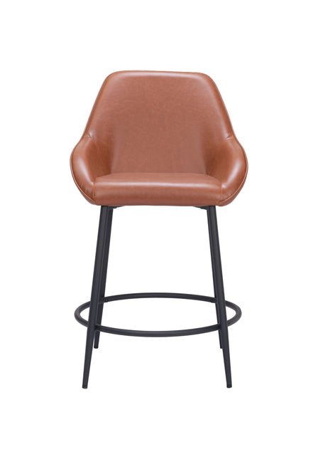 Vila Counter Stool (Set of 2) Brown Counter Stools TriadCommerceInc   