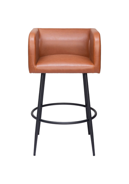 Horbat Barstool (Set of 2) Brown Barstools TriadCommerceInc   