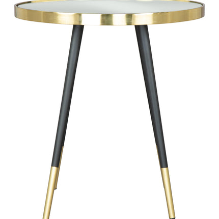 Particle Side Table Gold & Black Side Tables TriadCommerceInc   