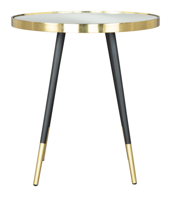 Particle Side Table Gold & Black Side Tables TriadCommerceInc   