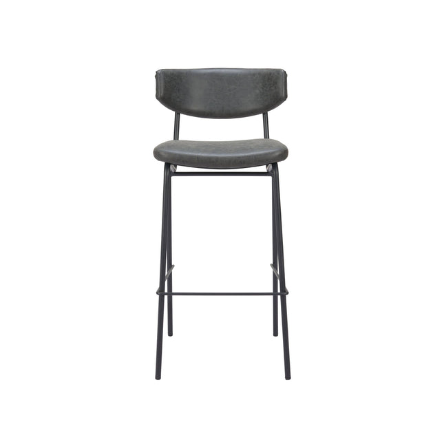 Charon Barstool (Set of 2) Vintage Black Barstools TriadCommerceInc   