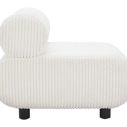 Rahat Accent Chair White Chairs TriadCommerceInc   
