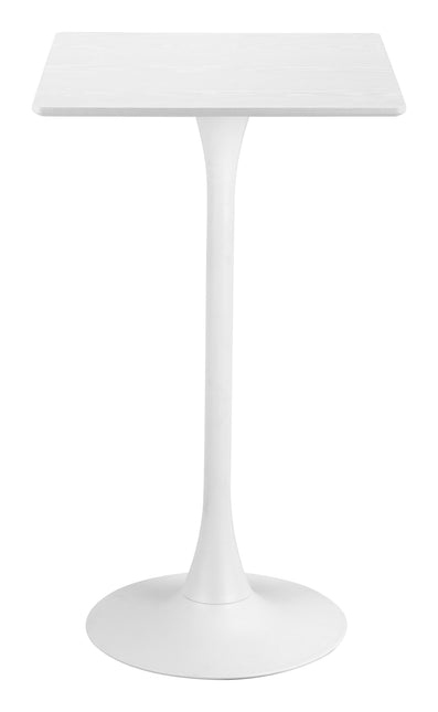Valleta Bar Table White Tables TriadCommerceInc   