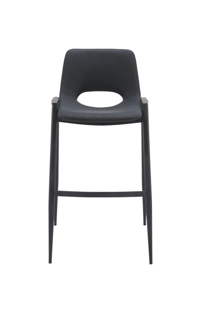 Desi Barstool (Set of 2) Black Barstools TriadCommerceInc   