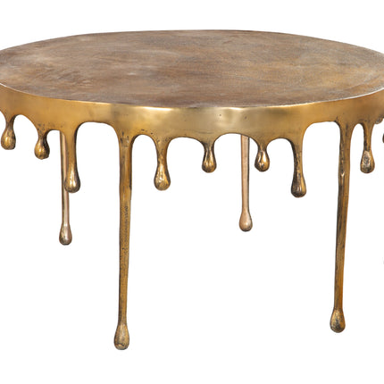 Drip Coffee Table Antique Brass Coffee Tables TriadCommerceInc Default Title  