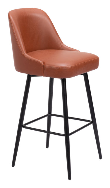 Keppel Swivel Barstool Brown Barstools TriadCommerceInc Default Title  