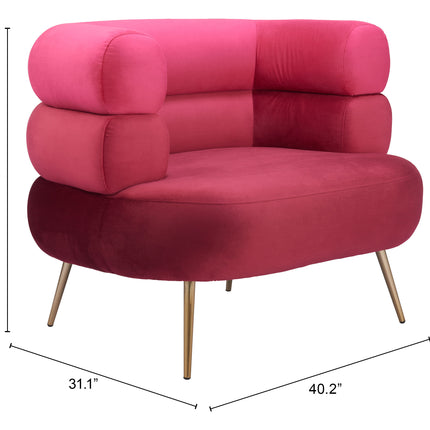 Arish Accent Chair Red Chairs TriadCommerceInc   