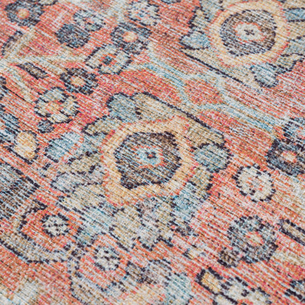 Urpi Rose & Blue Washable Area Rug - Clearance Rugs TriadCommerceInc